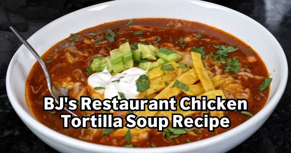 BJ's Restaurant Chicken Tortilla Soup Recipe