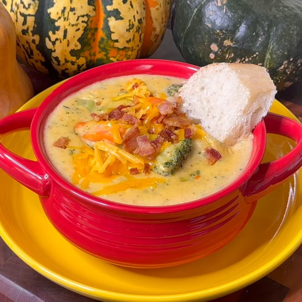 Cheesy Broccoli Potato Soup