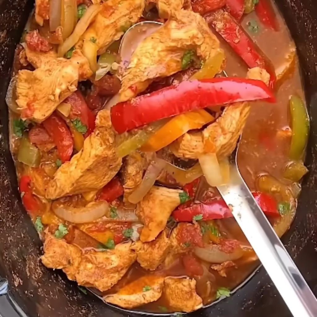 Slow Cooker Chicken Fajitas