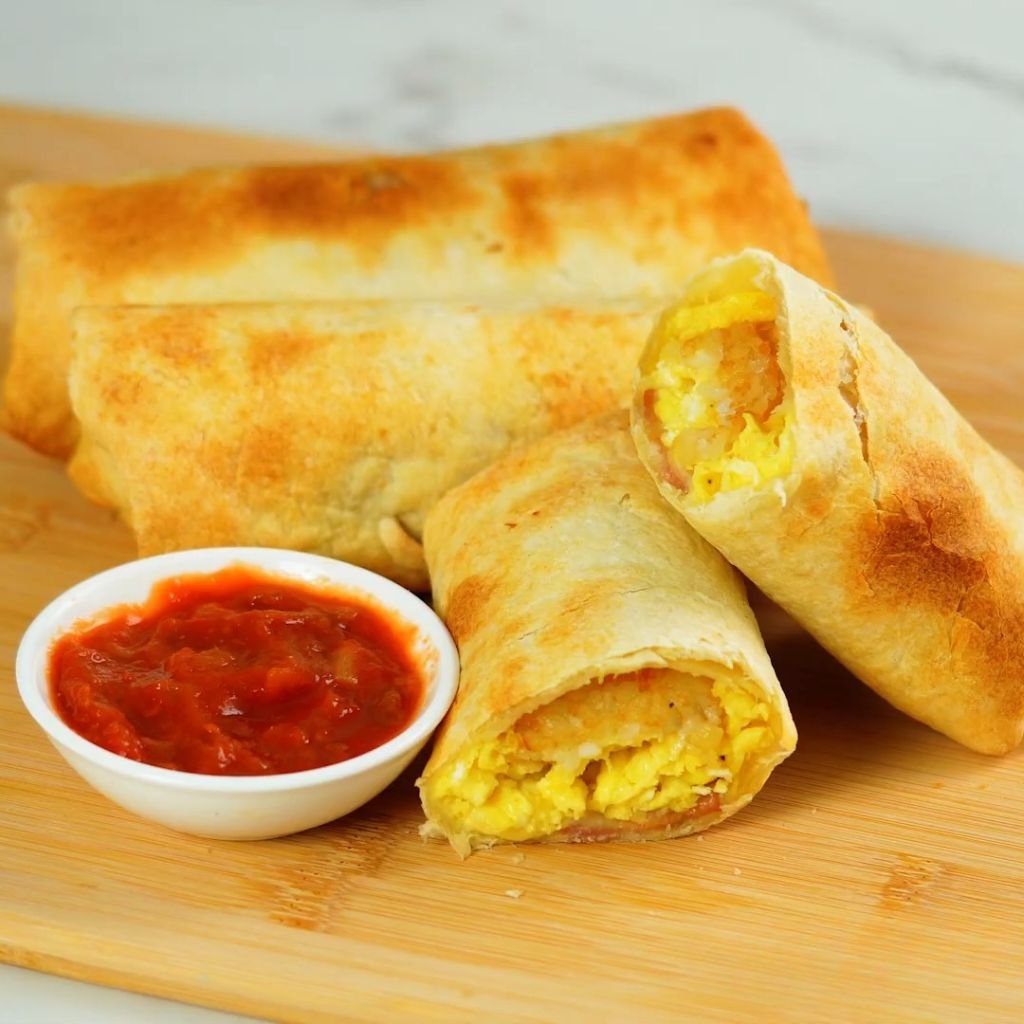 Air Fryer Breakfast Burritos