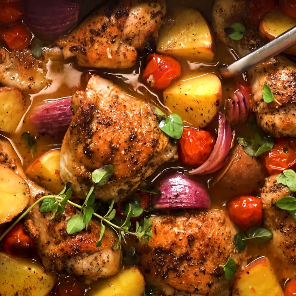 Grilled Lemon Herb Chicken with Vegetables
