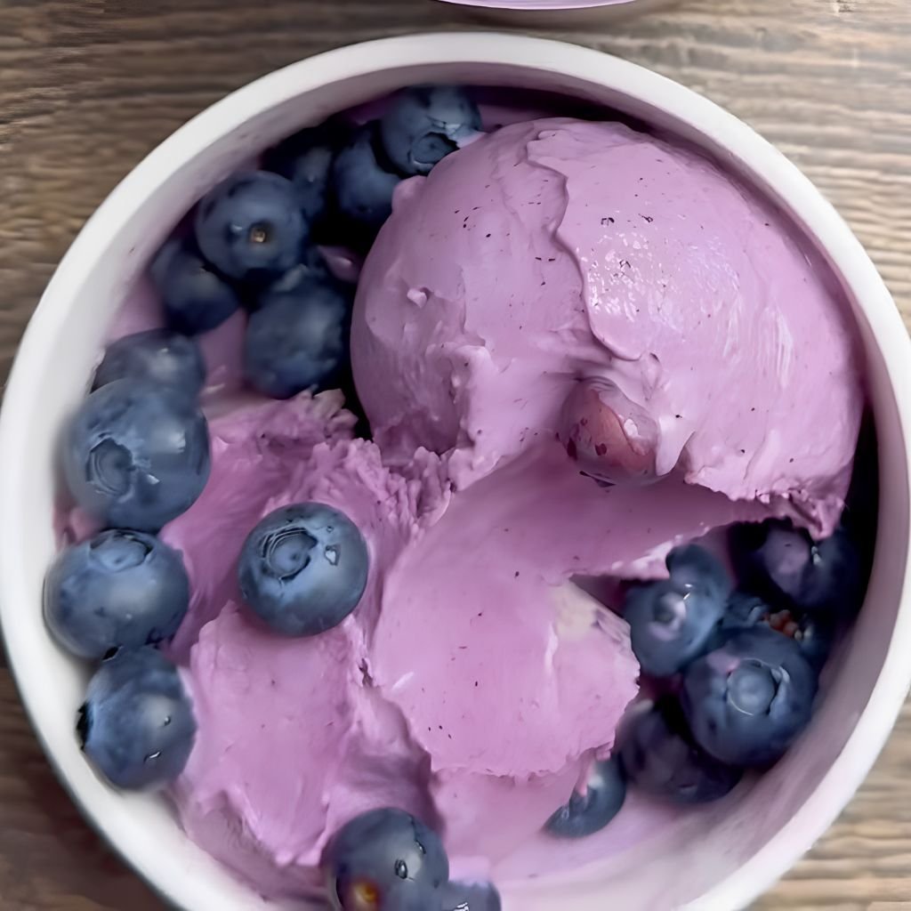 Blueberry Protein Ice Cream