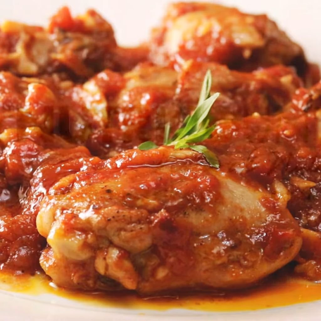 Lemon Garlic Braised Chicken