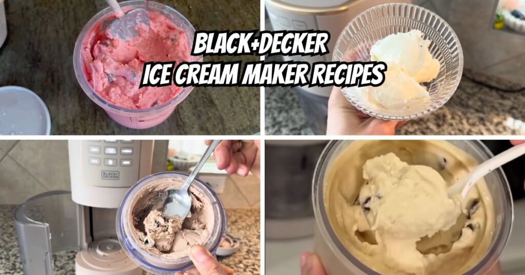 BLACK+DECKER Ice Cream Maker Recipes